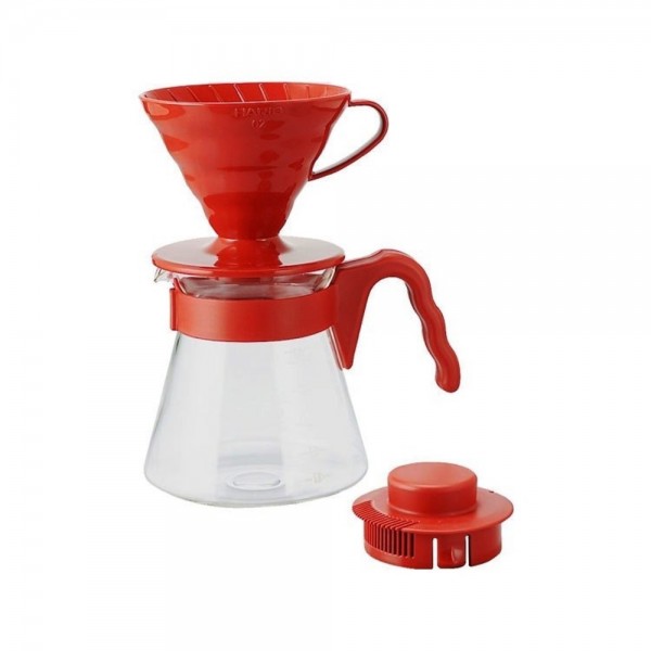 Hario V60 Kahve Demleme Seti Kırmızı