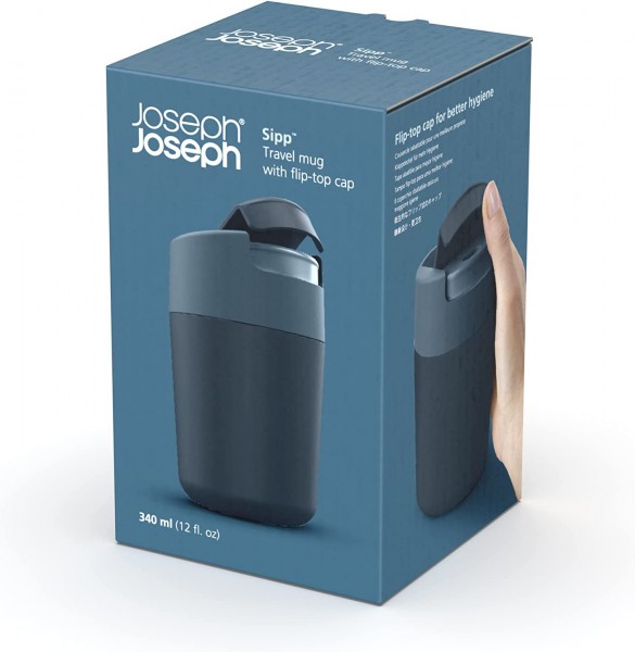 Joseph Joseph Sipp™ Travel Mug - 340 Ml (12 Fl. Oz) - Mavi