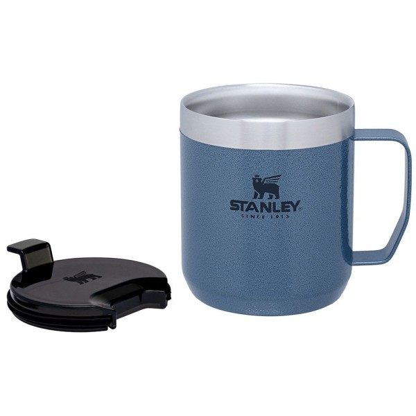 Stanley Klasik Paslanmaz Çelik Termos Bardak 0,35 LT Camp Mug Hammertone Lake - Koyu Mavi (Yeni)