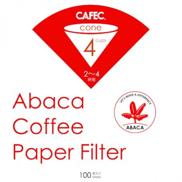 Cafec Abaca Coffee Filtre Kağıdı Cup4 V60 Demleme